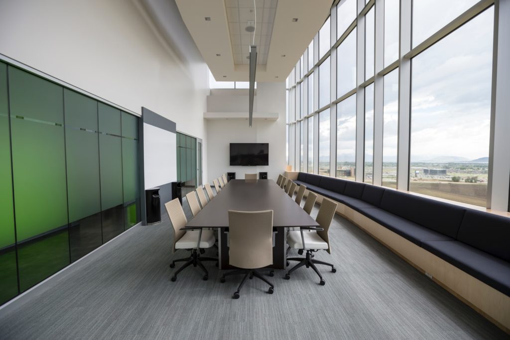 Furniture At Work Complaints rectangular brown wooden table with chair lot inside building