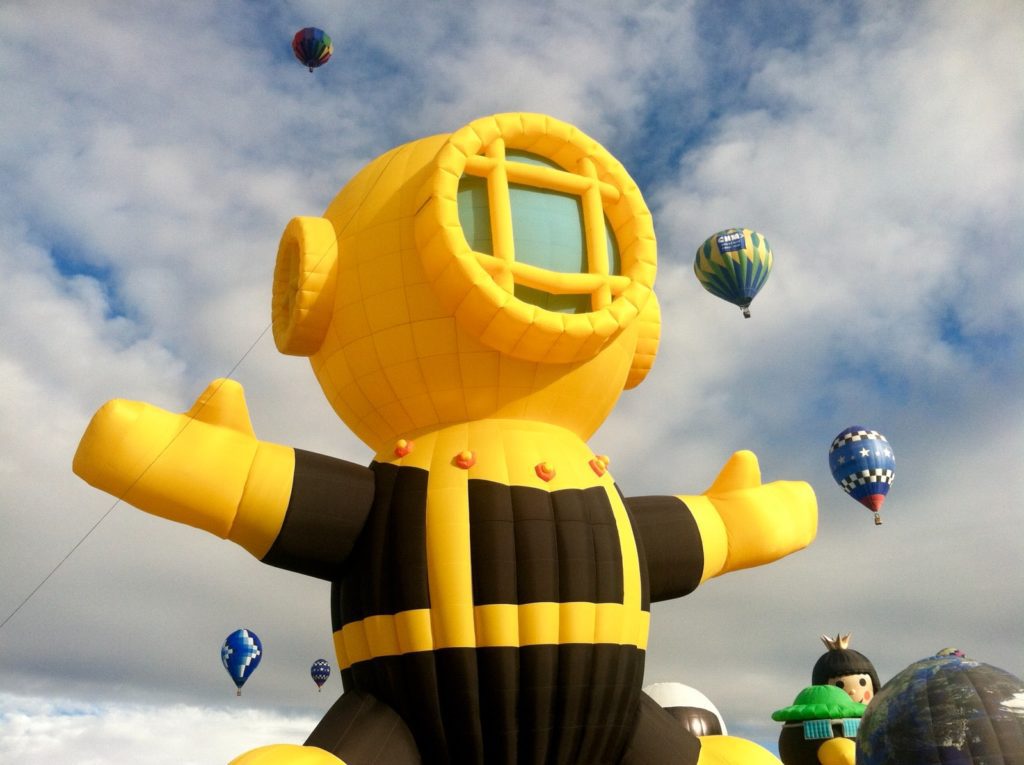 Promote Your Business Through Inflatable Advertising Model yellow and black hot air balloon