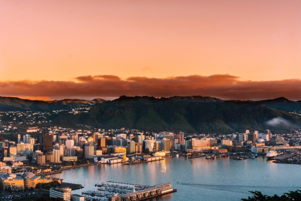 What Are The Cleanest Cities In The World? aerial view of city buildings during sunset